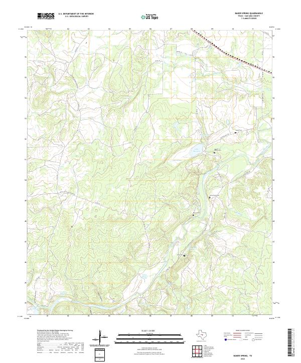 USGS Topographic Map – Baker Spring