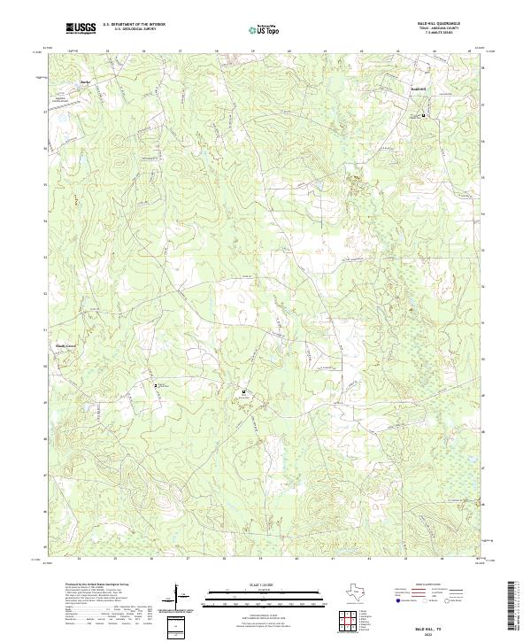 USGS Topographic Map – Bald Hill