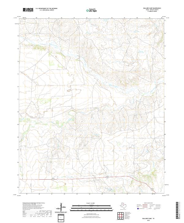 USGS Topographic Map – Ballard Camp