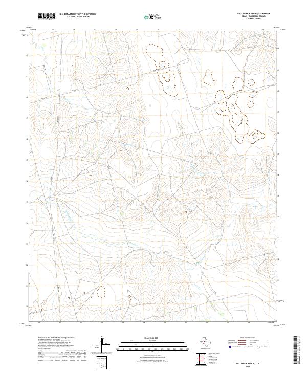 USGS Topographic Map – Ballinger Ranch