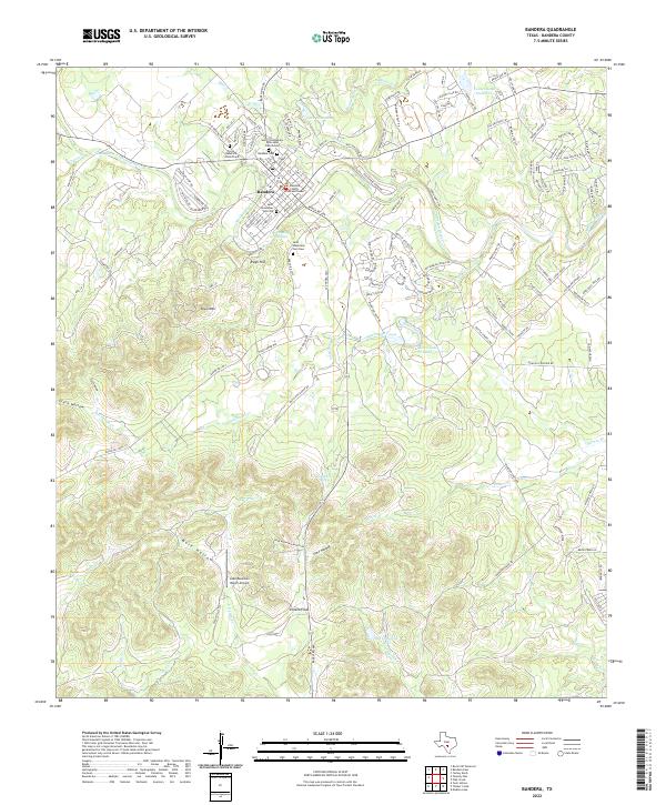 USGS Topographic Map – Bandera