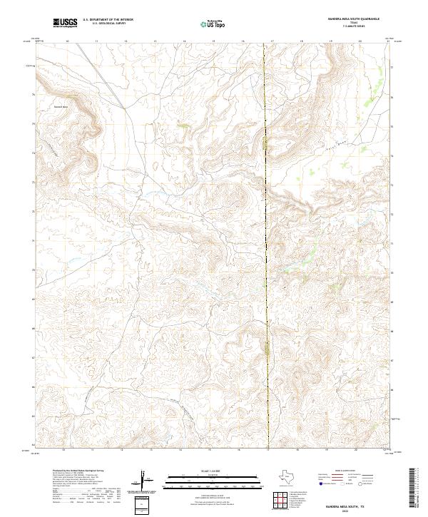 USGS Topographic Map – Bandera Mesa South