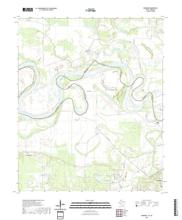 USGS Topographic Map – Barkman
