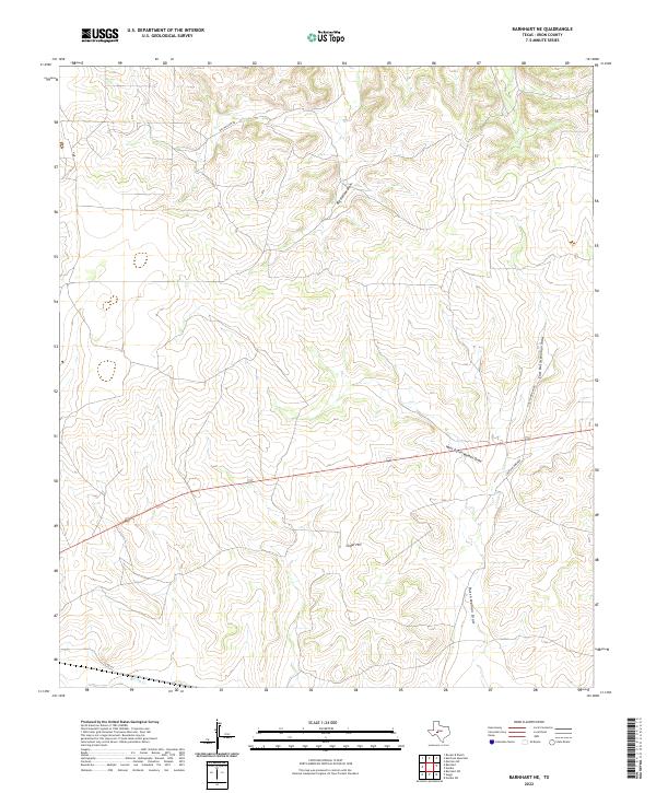 USGS Topographic Map – Barnhart NE