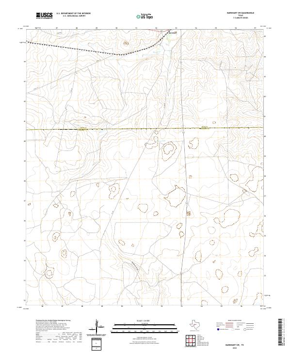 USGS Topographic Map – Barnhart SW