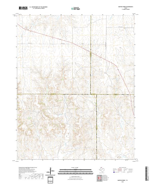2022 Map of Barton Creek, 2022 Print