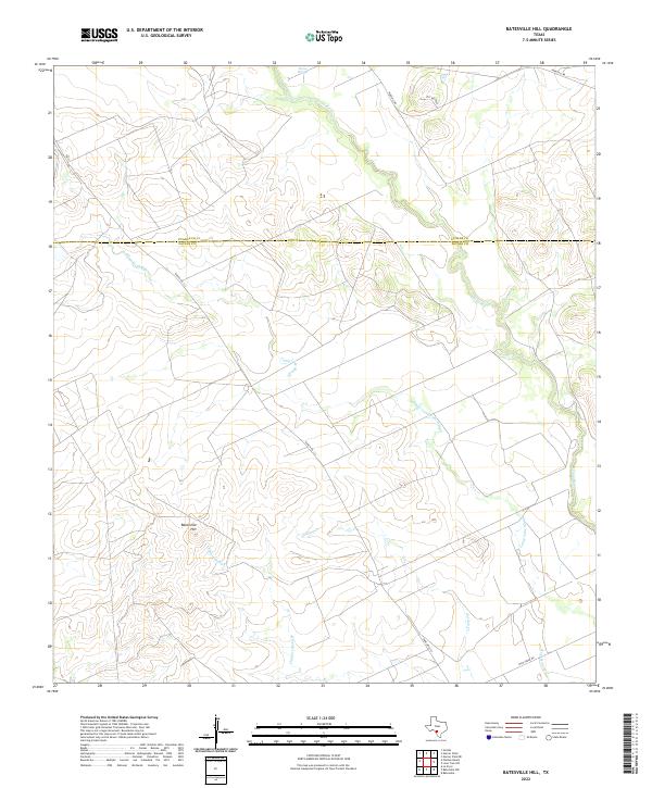 USGS Topographic Map – Batesville Hill