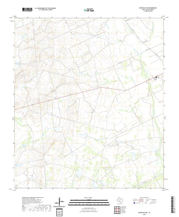 USGS Topographic Map – Batesville NW