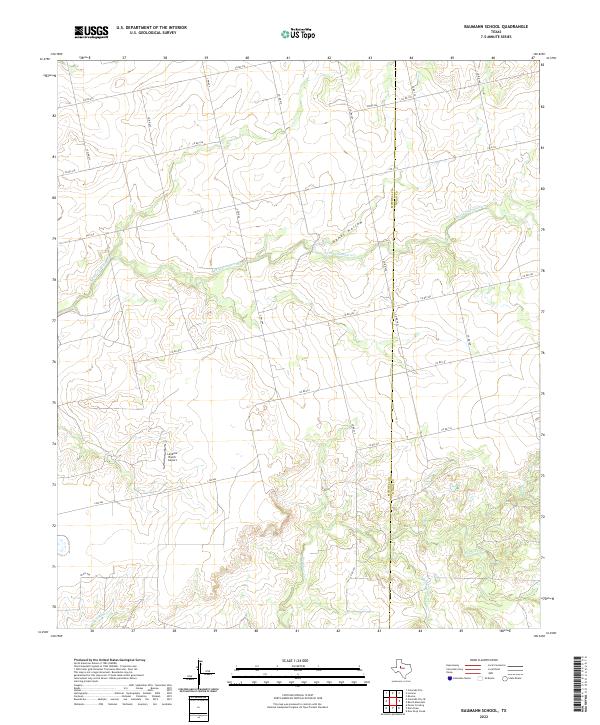 USGS Topographic Map – Baumann School