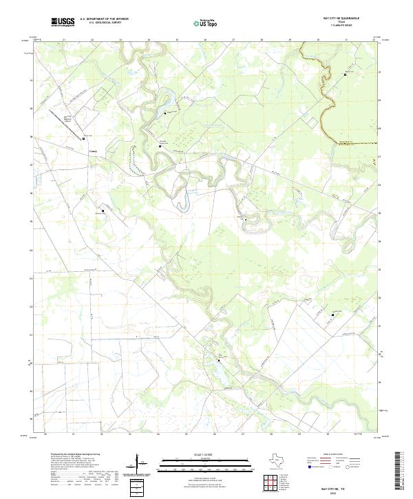 USGS Topographic Map – Bay City NE