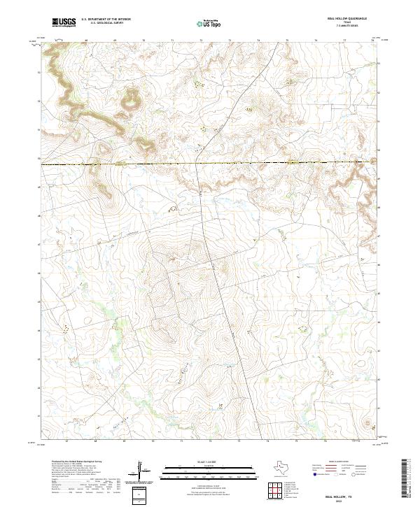 USGS Topographic Map – Beal Hollow