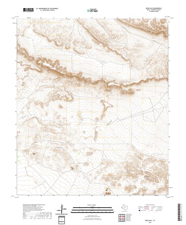 USGS Topographic Map – Bean Hills