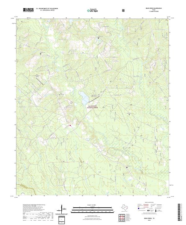 USGS Topographic Map – Bear Creek