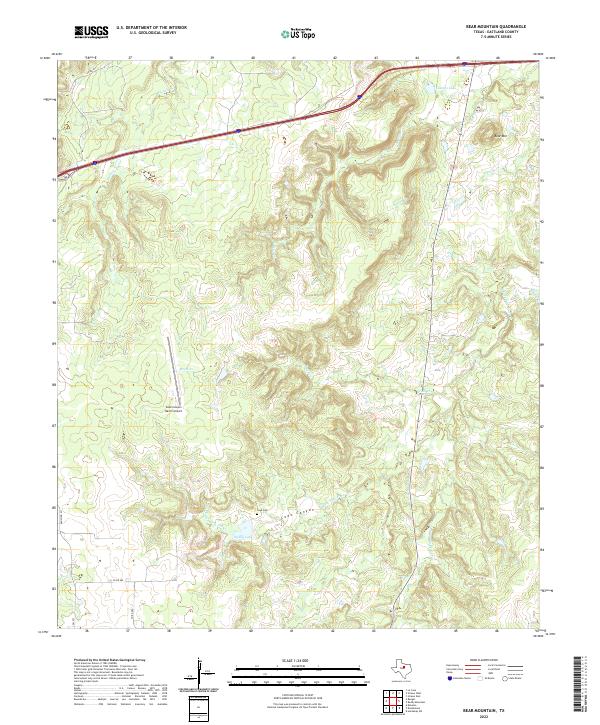 USGS Topographic Map – Bear Mountain