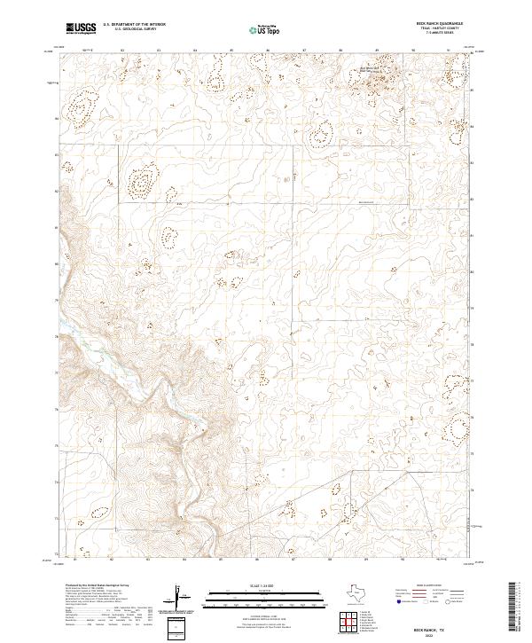 2022 Map of Beck Ranch, 2022 Print