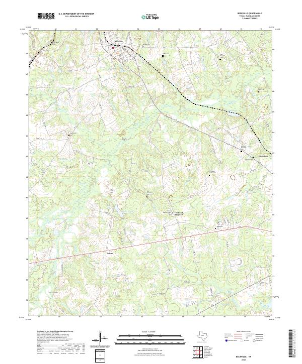 USGS Topographic Map – Beckville