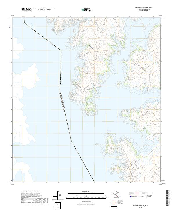 USGS Topographic Map – Beckwith Arm