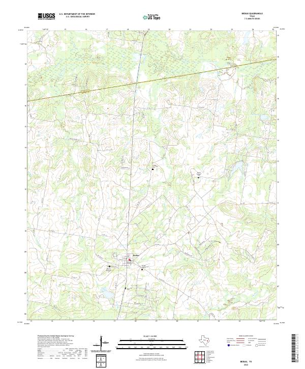 USGS Topographic Map – Bedias