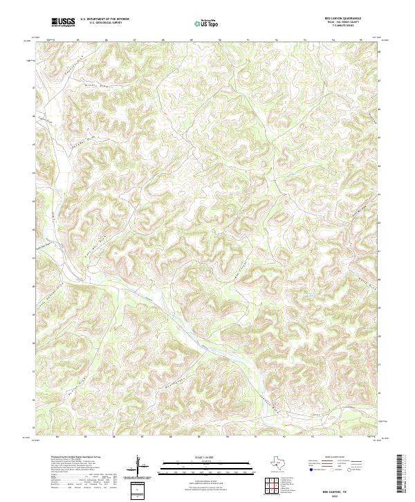 USGS Topographic Map – Bee Canyon
