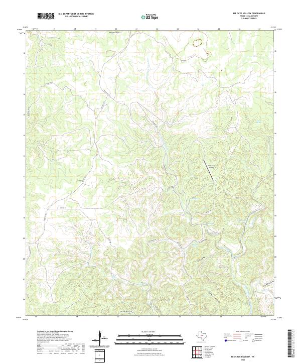 USGS Topographic Map – Bee Cave Hollow