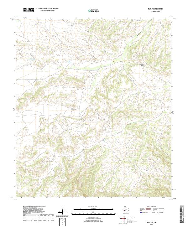 USGS Topographic Map – Beef Gap