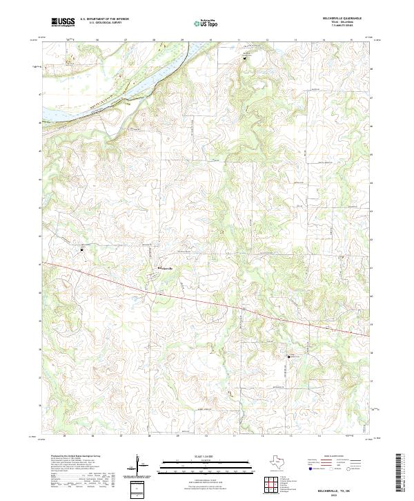 USGS Topographic Map – Belcherville
