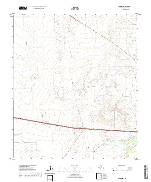 USGS Topographic Map – Belding NE