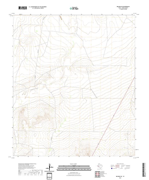 USGS Topographic Map – Belding SW