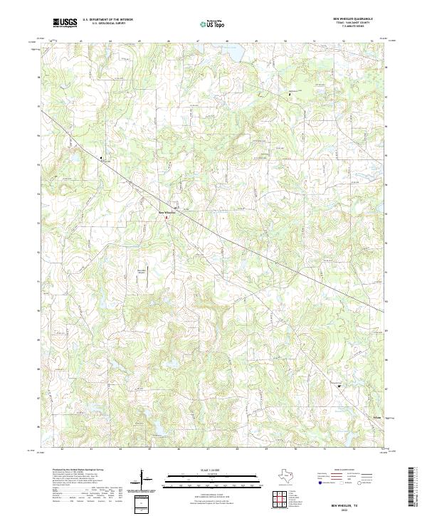 USGS Topographic Map – Ben Wheeler
