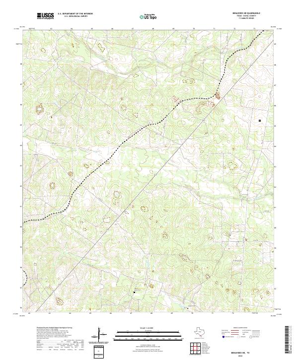 2022 Map of Benavides NE, 2022 Print