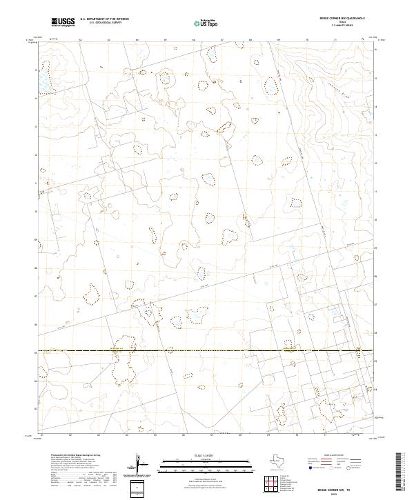 2022 Map of Benge Corner NW, 2022 Print