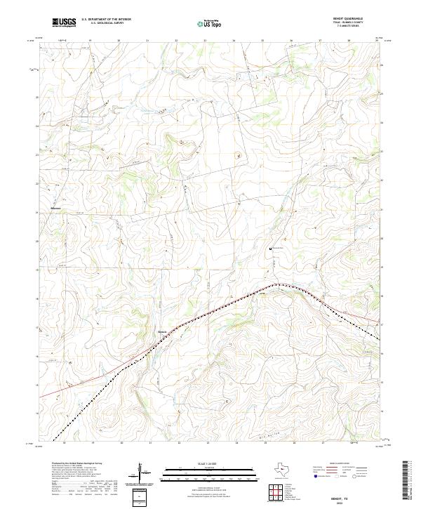 USGS Topographic Map – Benoit