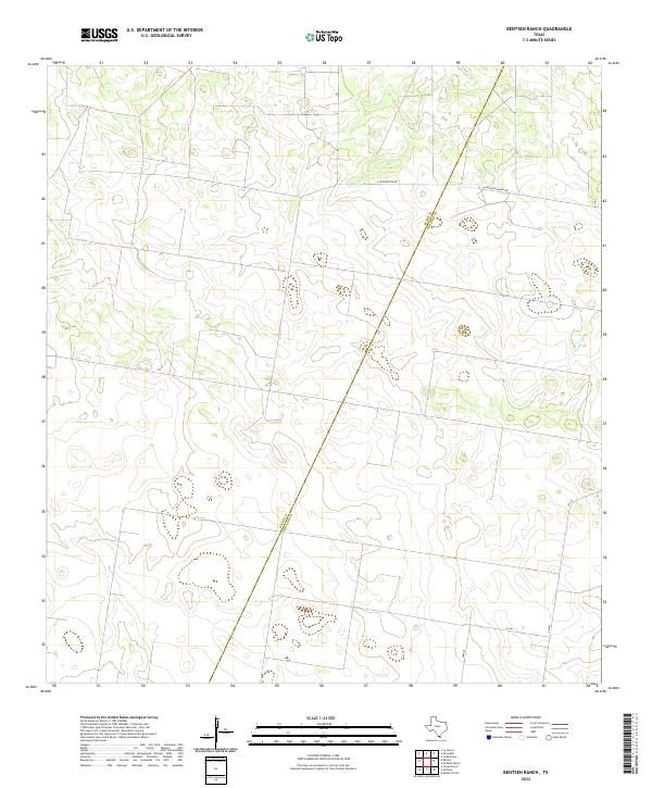 2022 Map of Bentsen Ranch, 2022 Print