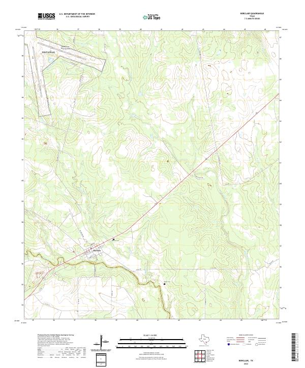 USGS Topographic Map – Berclair