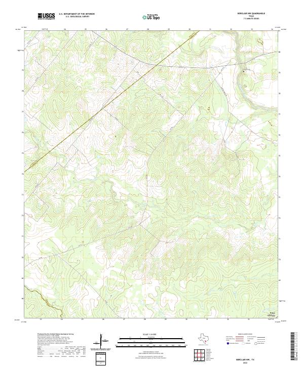 USGS Topographic Map – Berclair NW