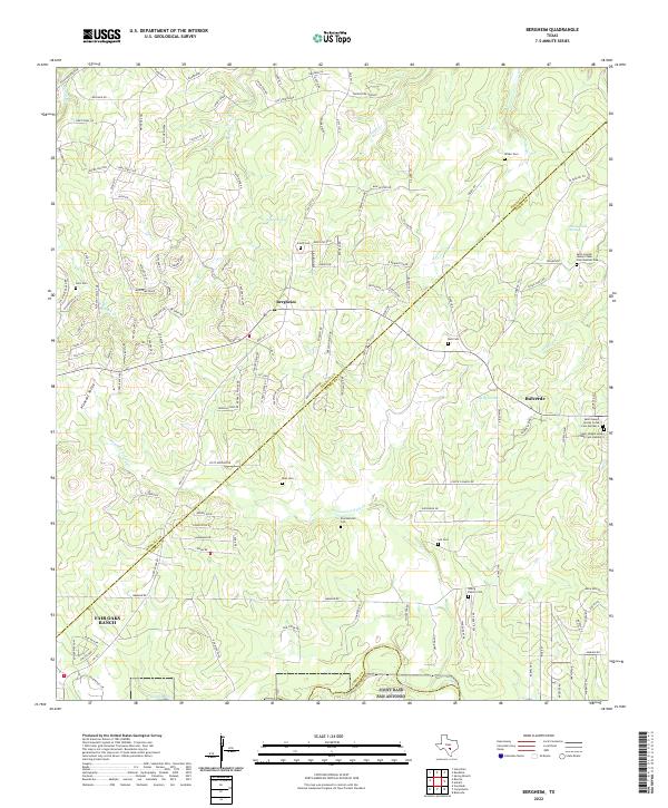 USGS Topographic Map – Bergheim