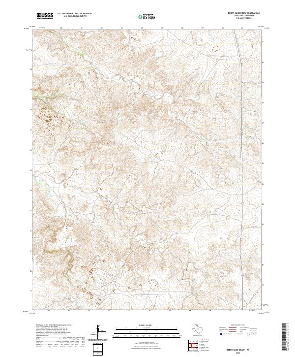 USGS Topographic Map – Berry Sand Draw