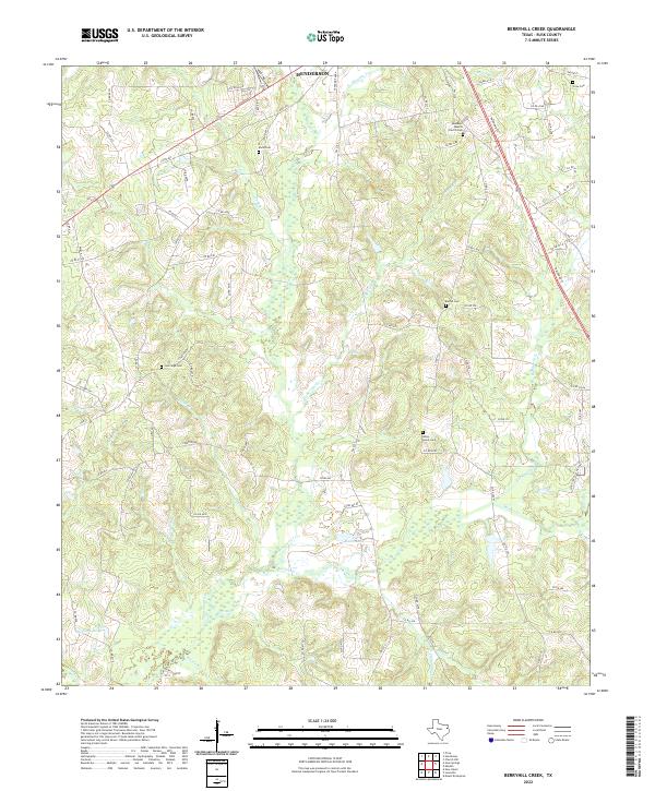 USGS Topographic Map – Berryhill Creek