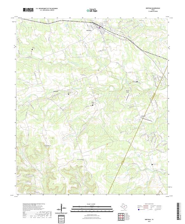 USGS Topographic Map – Bertram