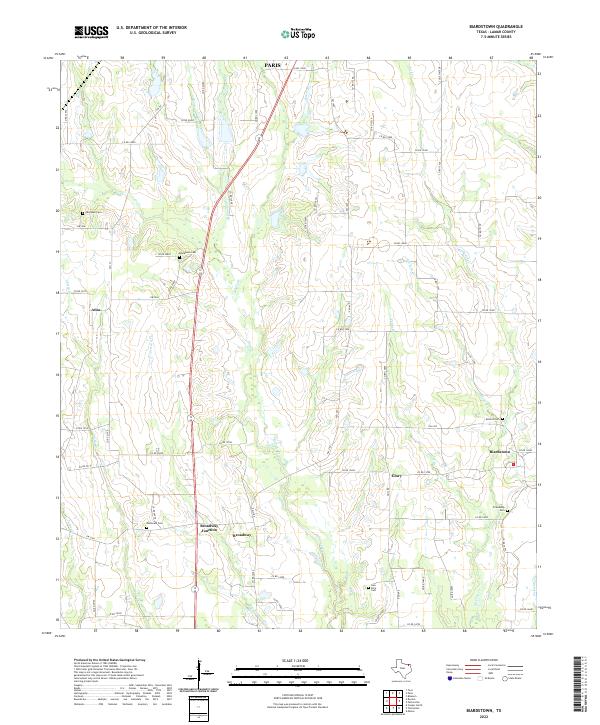 USGS Topographic Map – Biardstown
