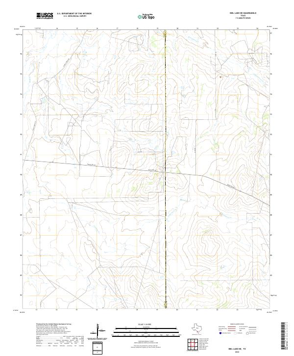 2022 Map of Biel Lake NE, 2022 Print