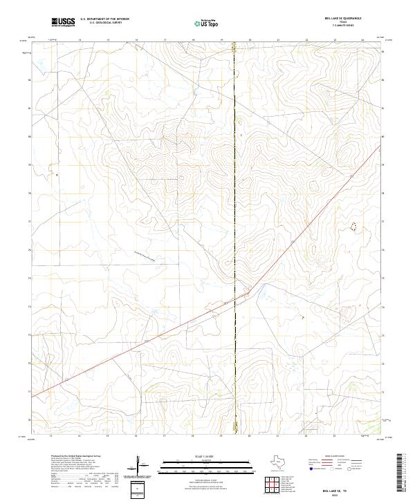 2022 Map of Biel Lake SE, 2022 Print
