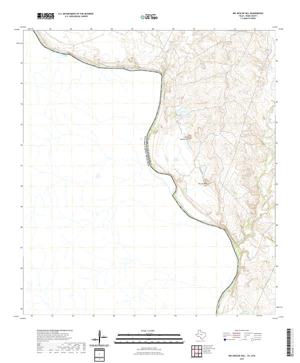 USGS Topographic Map – Big Apache Hill