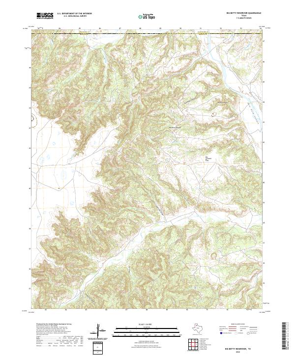 USGS Topographic Map – Big Betty Reservoir