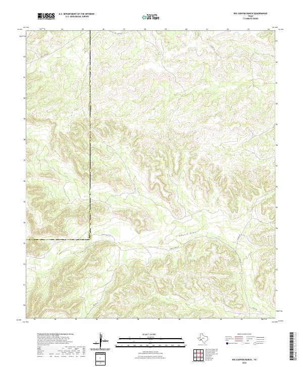2022 Map of Big Canyon Ranch, 2022 Print