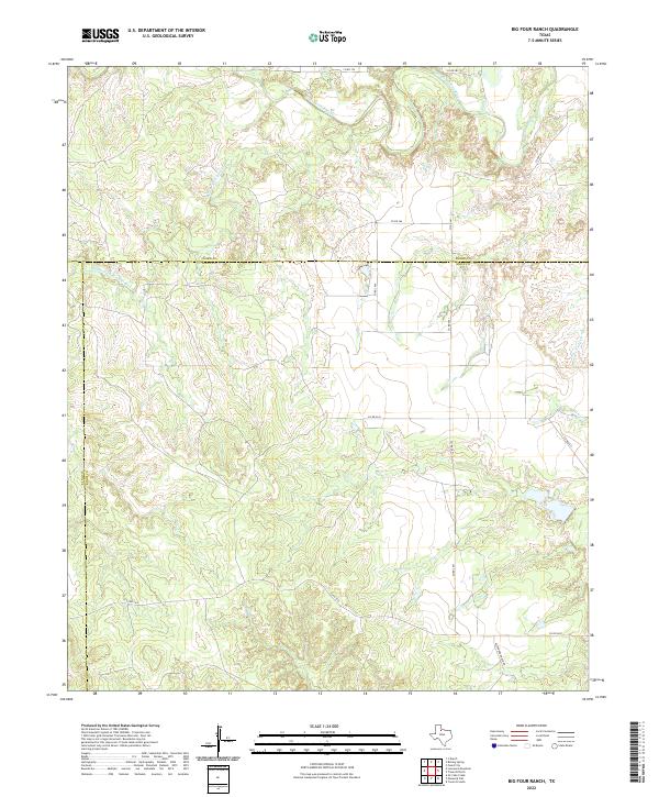 USGS Topographic Map – Big Four Ranch