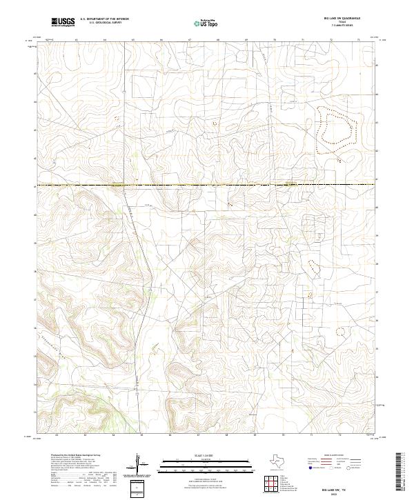 2022 Map of Big Lake SW, 2022 Print