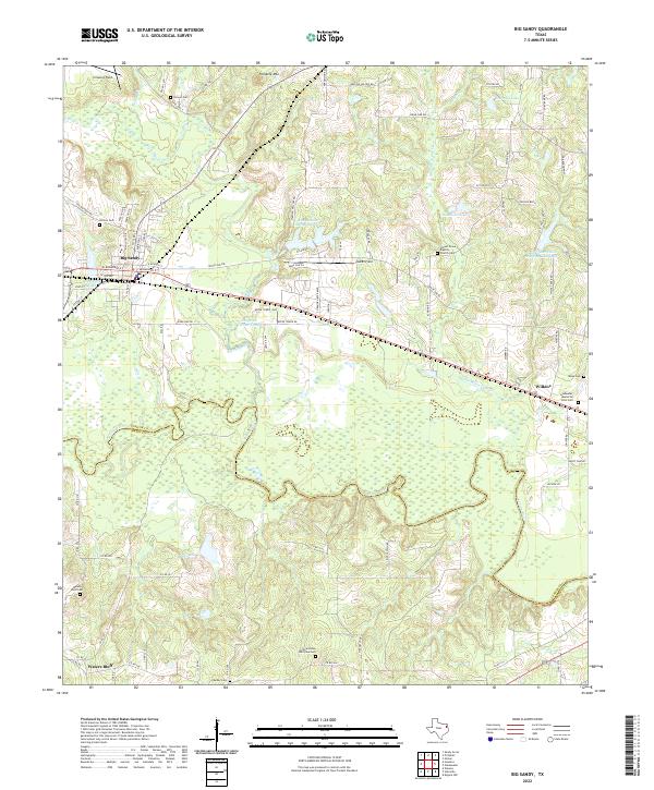 USGS Topographic Map – Big Sandy