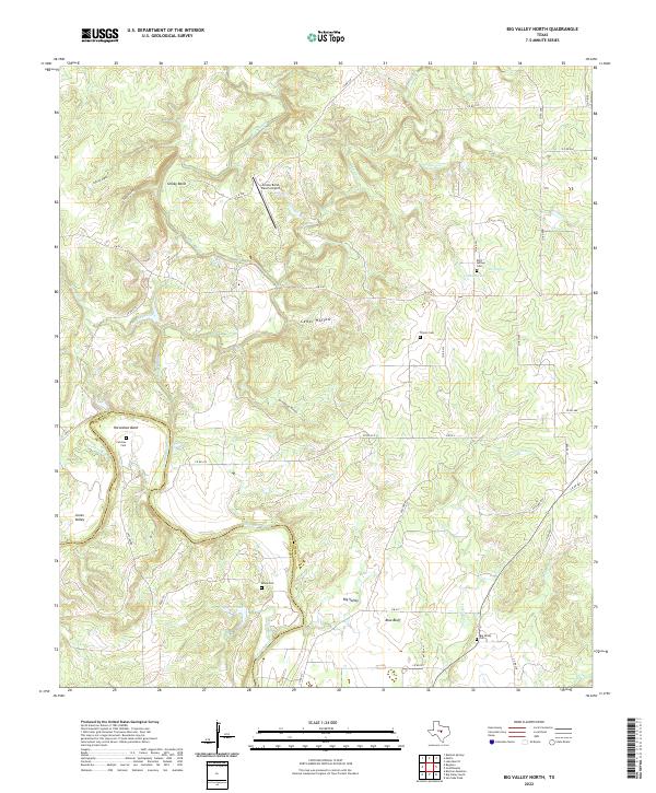 USGS Topographic Map – Big Valley North