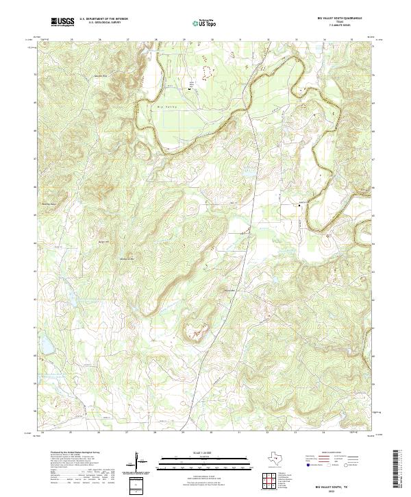 USGS Topographic Map – Big Valley South